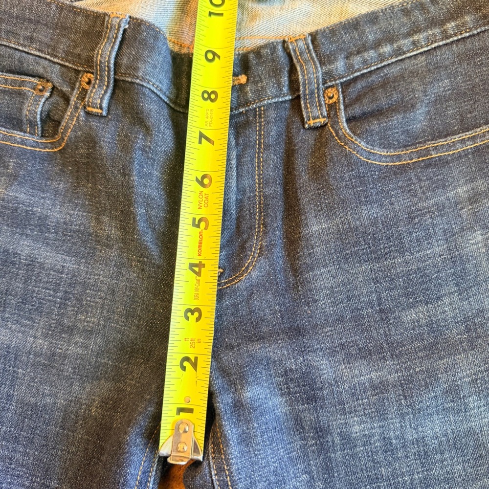 J.Crew Matchstick Straight Leg Jeans Dark Wash Blue Denim Size 29R 80280 FA12 - Picture 4 of 9